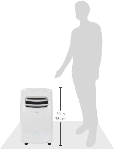 Midea MPPF09CRN1 Portable Air Conditioner 9000BTU Hands Free With Remote White