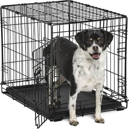 Midwest Contour Single Door Dog Crate - Collapsible Steel Pet Crate - Dog.Dog.Cat.