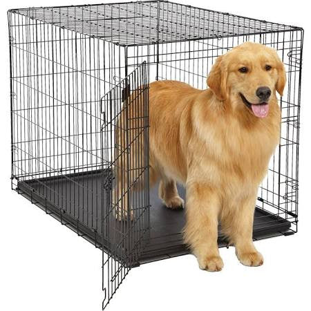 Midwest Contour Single Door Dog Crate - Collapsible Steel Pet Crate - Dog.Dog.Cat.