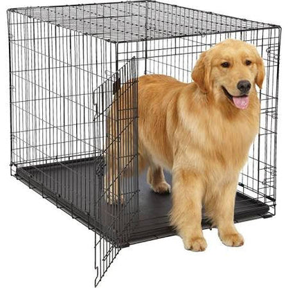 Midwest Contour Single Door Dog Crate - Collapsible Steel Pet Crate - Dog.Dog.Cat.