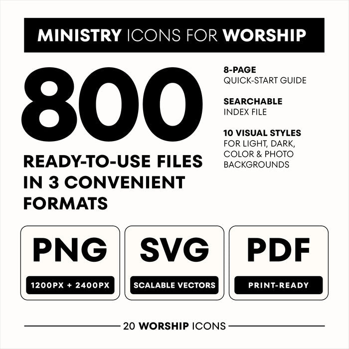 Ministry Icons for Worship