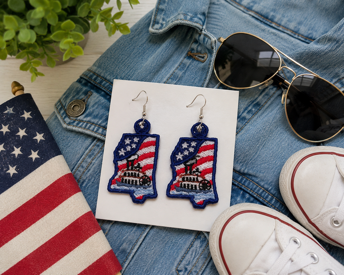 Mississippi -  Rock My State Design Set (Downloadable Machine Embroidery Design)
