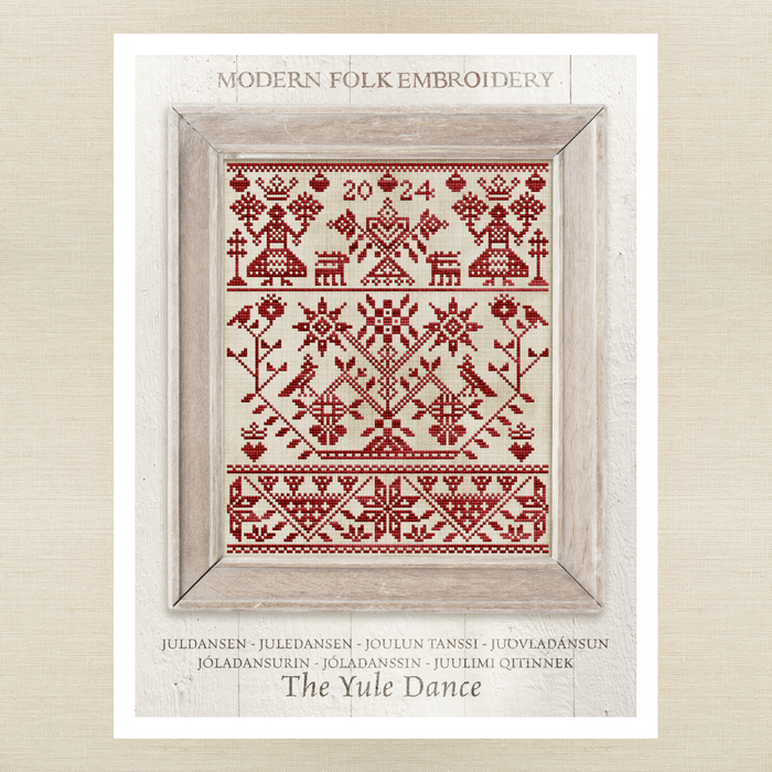 Modern Folk Embroidery - The Yule Dance - Booklet Chart