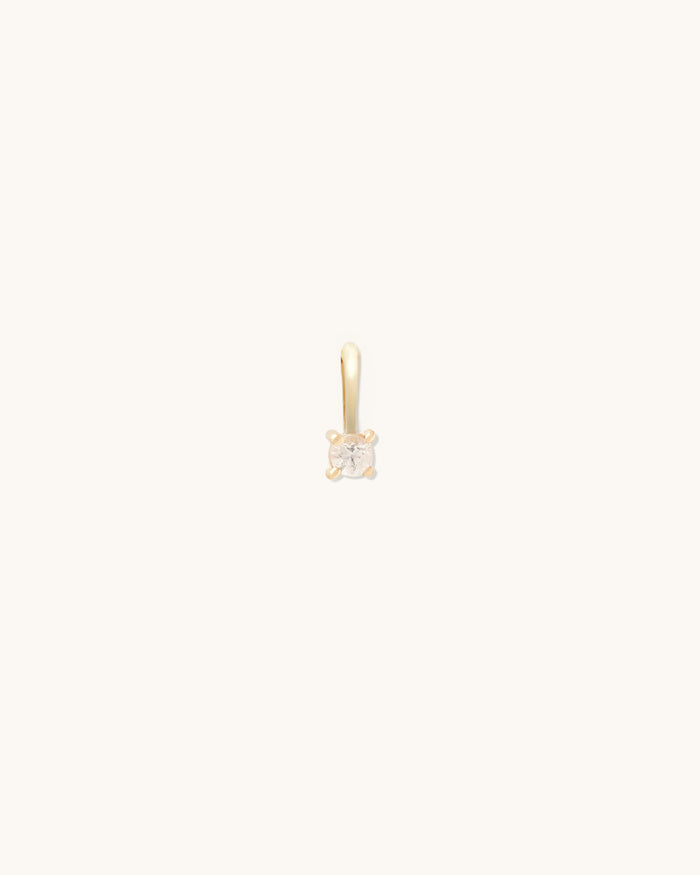 Moissanite Birthstone Charm