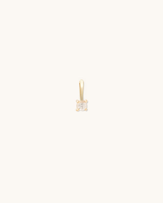 Moissanite Birthstone Charm