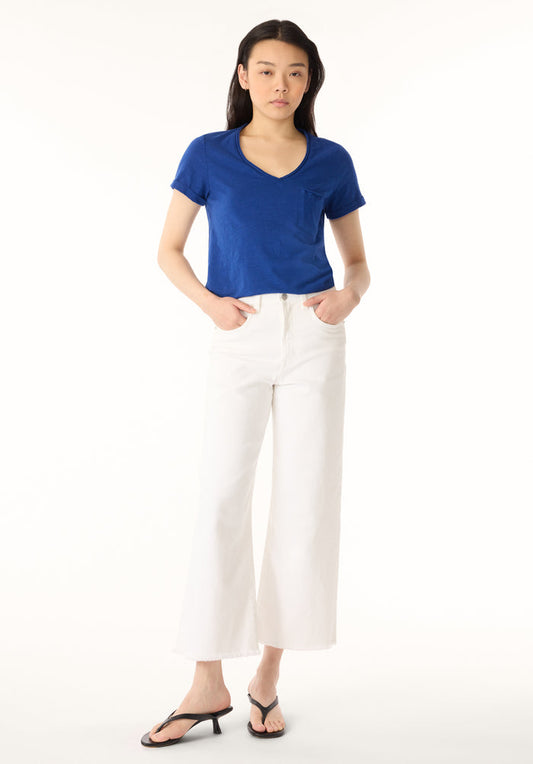 Buffalo Women T-Shirts Blue Knit Tees Short Sleeve