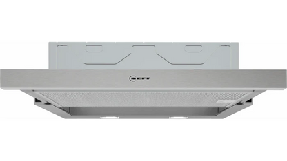 NEFF N 30 D46BR22N1B 60cm telescopic cooker hood in Silver Metallic