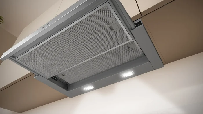 NEFF N 30 D46BR22N1B 60cm telescopic cooker hood in Silver Metallic
