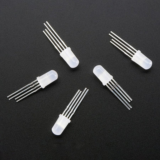 NeoPixel Diffused 5mm Through-Hole LED - 5 Pack by Adafruit - The Pi Hut