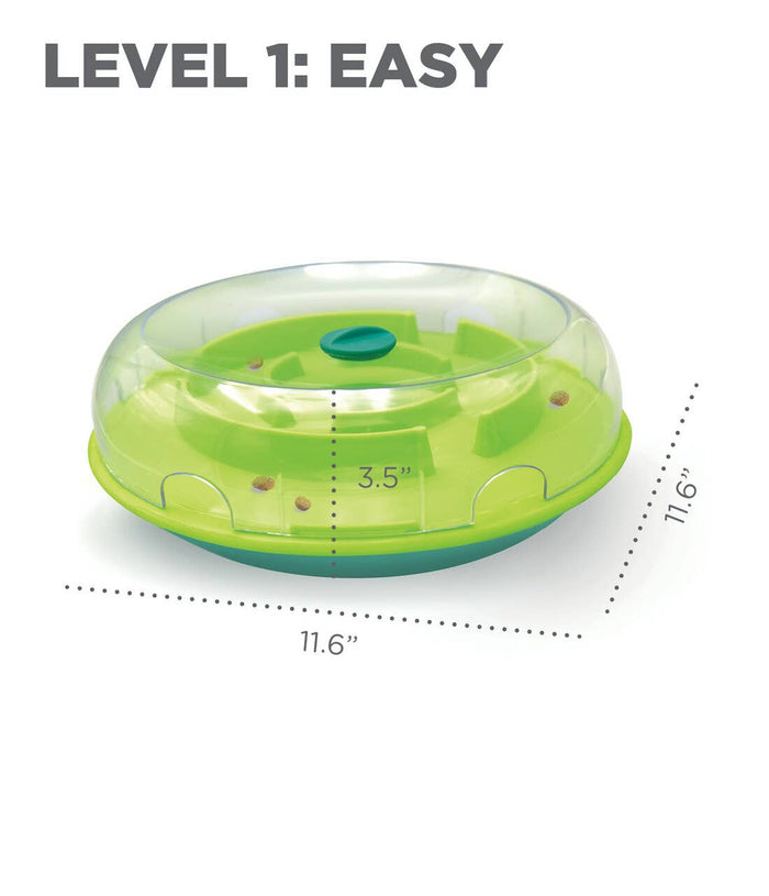 Nina Ottosson Wobble Slow Feeder Bowl Dog Game Blue/Green - Dog.Dog.Cat.