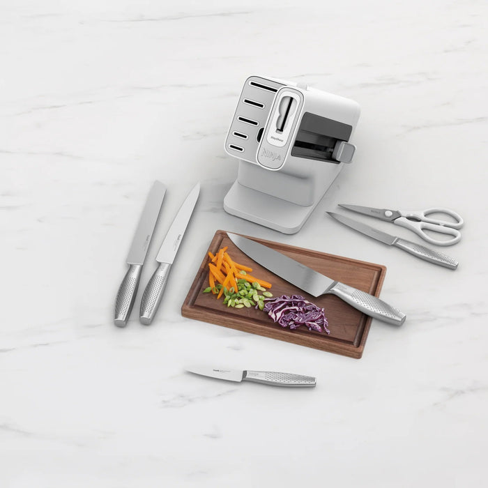 Ninja StaySharp Stainless 6-Piece Knife Set & White Block | K62006EUWH