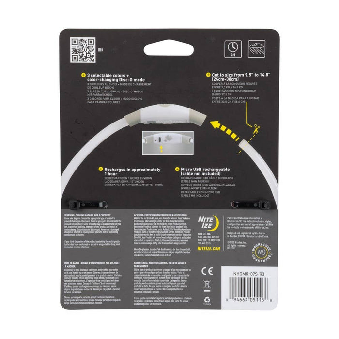Nite Ize NiteHowl Mini Rechargeable LED Safety Necklace - Dog.Dog.Cat.