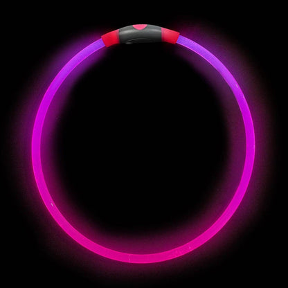 Nite Ize NiteHowl® Rechargeable LED Safety Necklace - Pink - Dog.Dog.Cat.