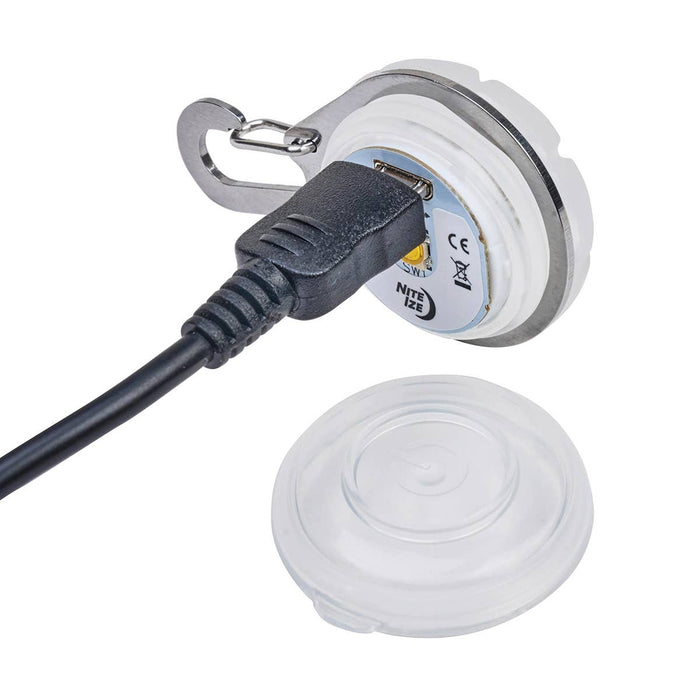 Nite Ize SpotLit® Rechargeable Collar Light - White - Dog.Dog.Cat.