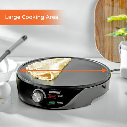 Non-Stick Crepe Machine With Wooden Utensils
