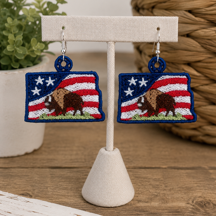 North Dakota -  Rock My State Design Set (Downloadable Machine Embroidery Design)