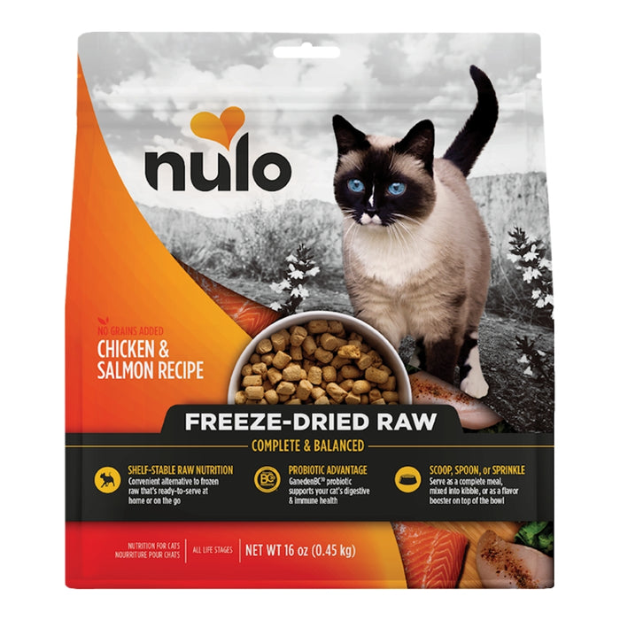 NULO CAT FREEZE-DRIED RAW GRAIN FREE CHICKEN & SALMON - Dog.Dog.Cat.