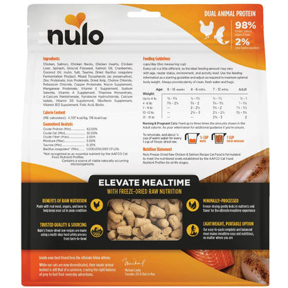 Nulo Freeze-Dried Raw Chicken & Salmon Cat Food - Grain Free - Dog.Dog.Cat.