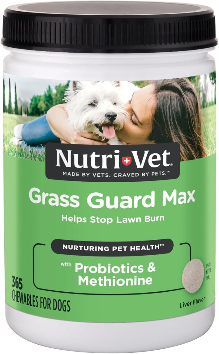 Nutri Vet Grass Guard Max - Helps Stop Lawn Burn - Dog.Dog.Cat.