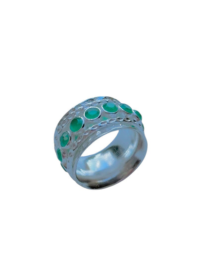 Octavia Ring in Green