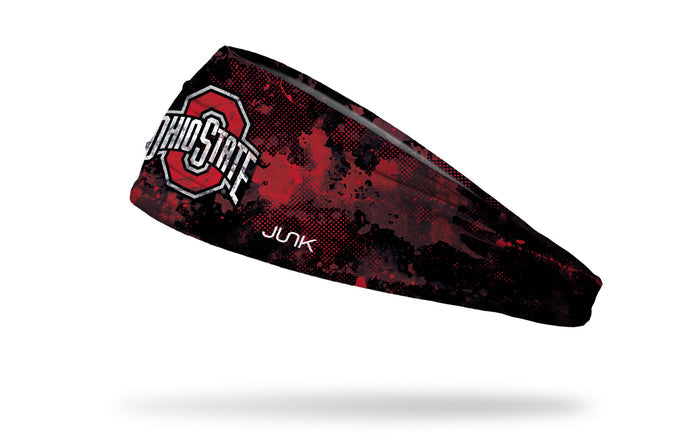 Ohio State: Grunge Black Big Bang Lite Headband - View 1