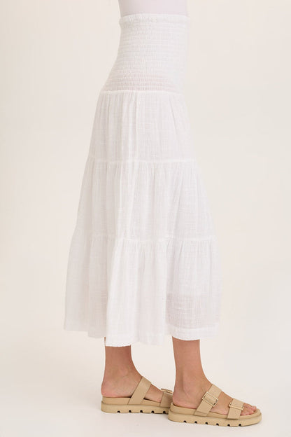 Wearables Paigene Gauze Tiered Skirt