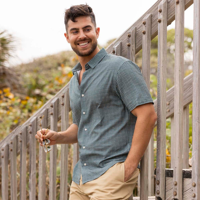 RSVLTS RSVLTS Bamboo Short Sleeve Shirt Palm Weave – Bamboo Short Sleeve Shirt Palm Weave – Bamboo Short Sleeve Shirt