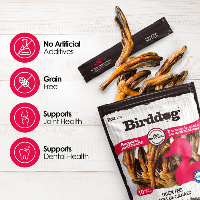 Palz&Co - Birddog Duck Feet (no nails) - Pack of 10 & 35 - Dog.Dog.Cat.