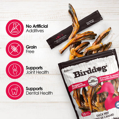Palz&Co - Birddog Duck Feet (no nails) - Pack of 10 & 35 - Dog.Dog.Cat.