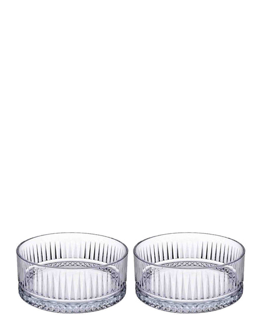 Pasabahce 2 Piece Snack Bowl Set - Clear