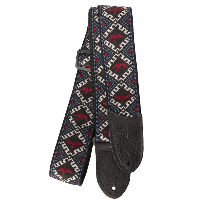 Paul Reed Smith PRS Jacquard Hootenanny Birds Guitar Strap - Red, White, and Blue
