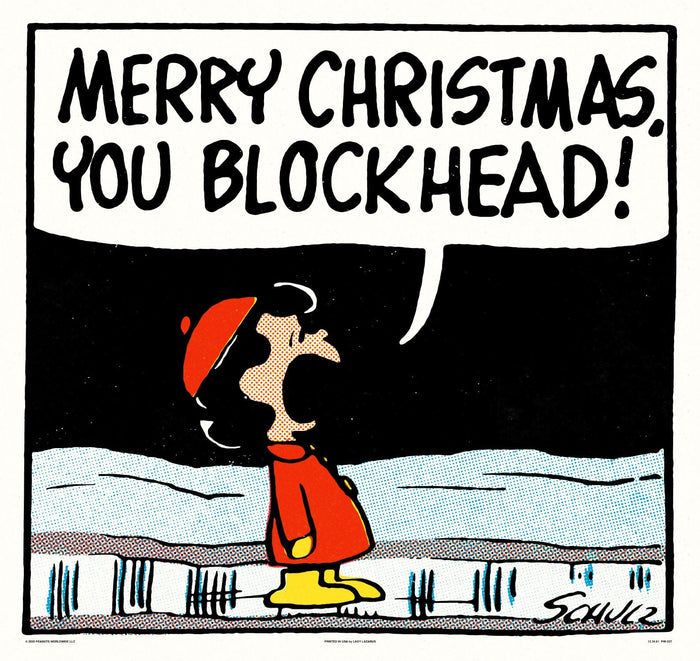 Peanuts Blockhead Poster