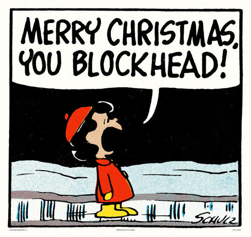 Peanuts Blockhead Poster