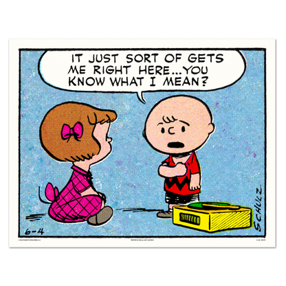 Peanuts Right Here Poster