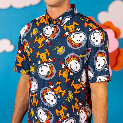 RSVLTS Peanuts Short Sleeve Shirt Peanuts "Snoopy in Space" – KUNUFLEX Short Sleeve Shirt Peanuts "Snoopy in Space" – KUNUFLEX Short Sleeve Shirt