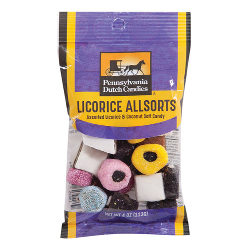 Pennsylvania Dutch Co. Licorice Allsorts Candy Peg Bag - 12 Count
