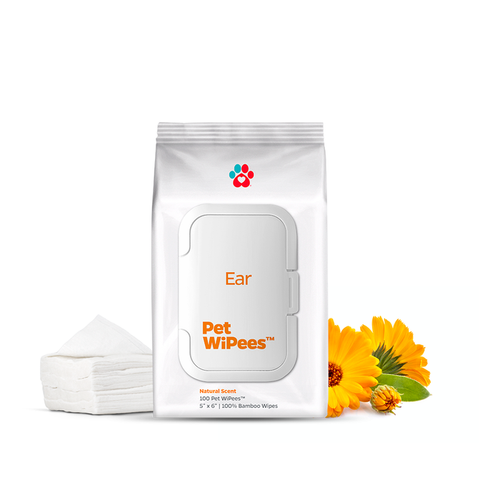 Pet Parents® - Pet WiPees™ Ear Wipes for Dogs & Cats, 100ct - Dog.Dog.Cat.