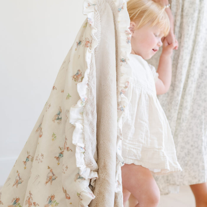 PETER RABBIT™ BAMBOO RAYON MUSLIN/LUSH BLANKETS - Saranoni