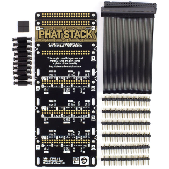 pHAT Stack [Discontinued] by Pimoroni - The Pi Hut
