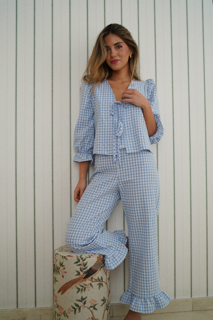 Pijama Jane Azul Largo