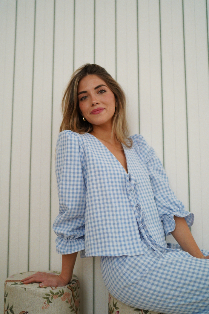 Pijama Jane Azul Largo