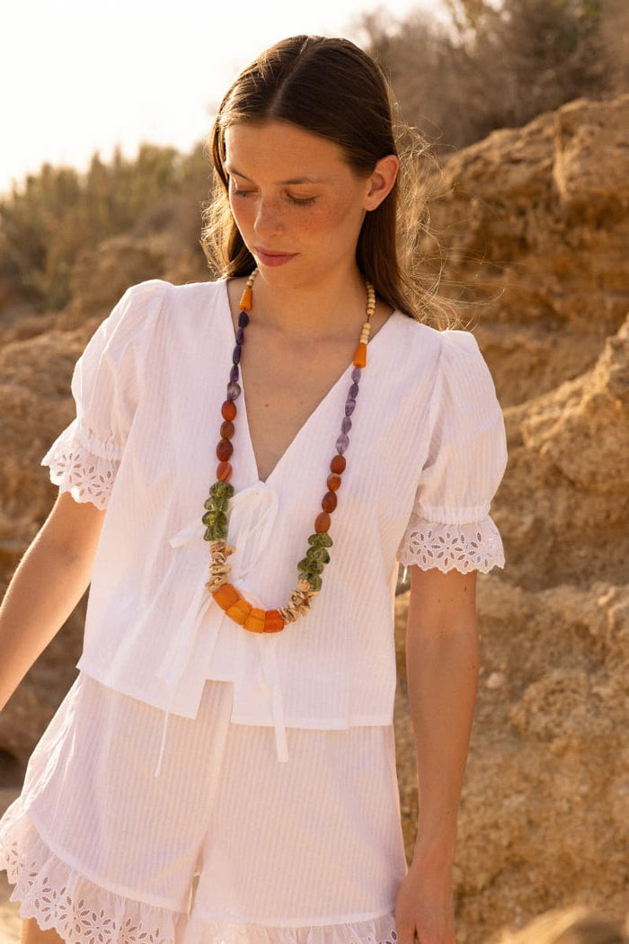 Pijama Jane Blanco Corto