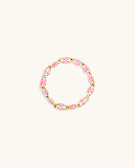 Pink U-Link Candy Chain Ring