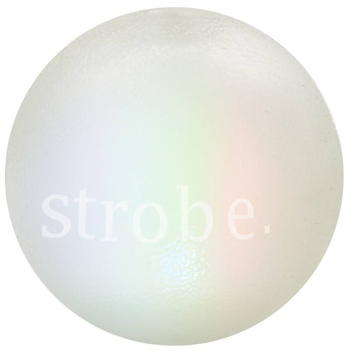Planet Dog Orbee-Tuff Strobe Ball Light Up Dog Toy White - Dog.Dog.Cat.