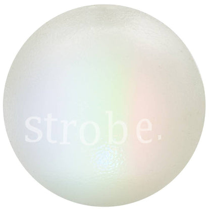 Planet Dog Orbee-Tuff Strobe Ball Light Up Dog Toy White - Dog.Dog.Cat.