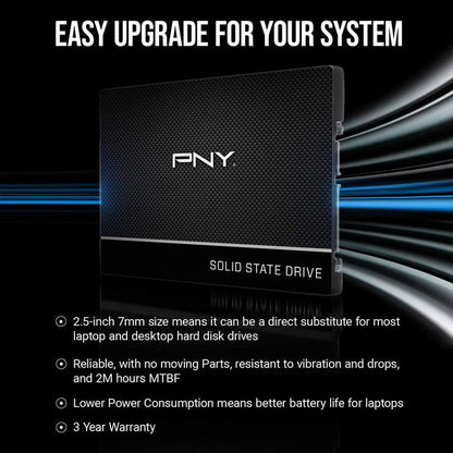 PNY SSD7CS900240RB SATA III Internal Solid State Drive Black 240GB