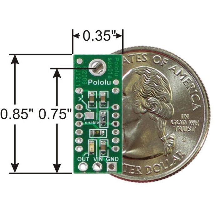Pololu Carrier with Sharp GP2Y0D805Z0F Digital Distance Sensor - 5cm [Discontinued] by Pololu - The Pi Hut