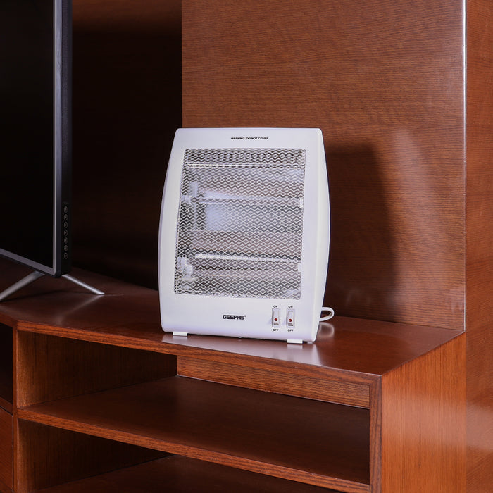 Portable Upright Electric Quartz Halogen Heater 800W