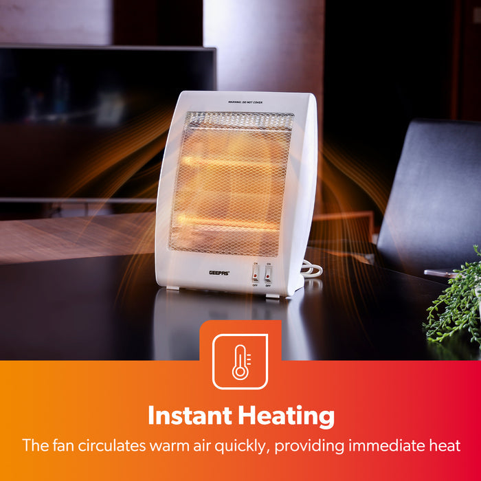 Portable Upright Electric Quartz Halogen Heater 800W