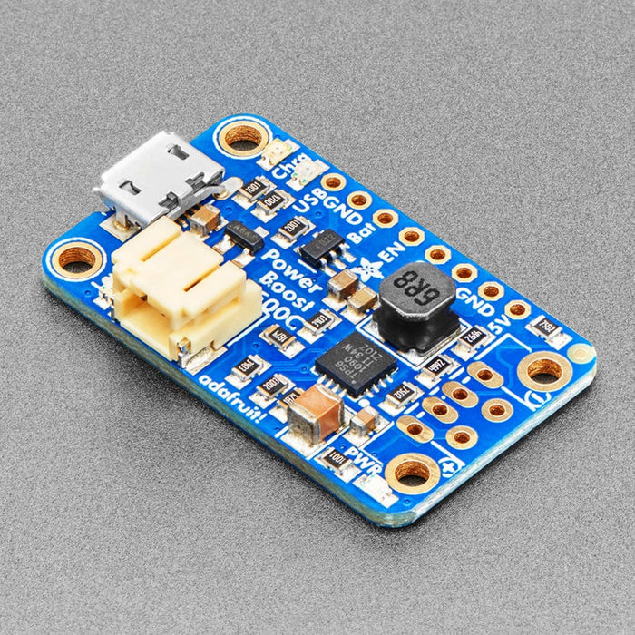 PowerBoost 500 Charger - Rechargeable 5V Lipo USB Boost @ 500mA+ by Adafruit - The Pi Hut